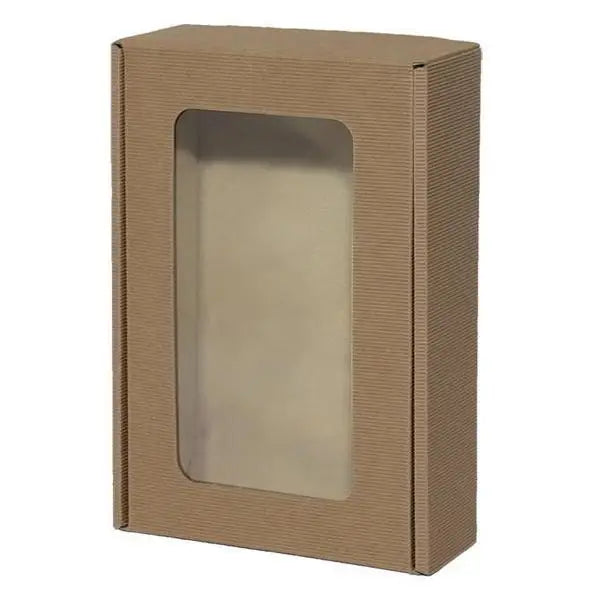Window E-Commerce Box - 7-1/8 x 13 x 3-1/2  (Interior Dimensions) Textured Rib (Eflute)     10/ctn - Mac Paper Supply