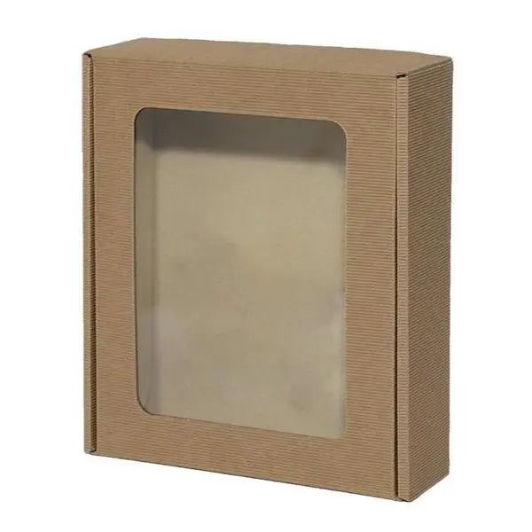 Windowed E-Commerce Box - 10-3/4 x 13 x 3-1/2  (Interior Dimensions) Textured Rib (Eflute)     10/ctn - Mac Paper Supply