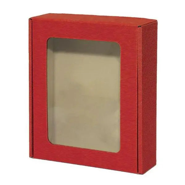 Windowed E-Commerce Box - 10-3/4 x 13 x 3-1/2  (Interior Dimensions) Textured Rib (Eflute)     10/ctn - Mac Paper Supply